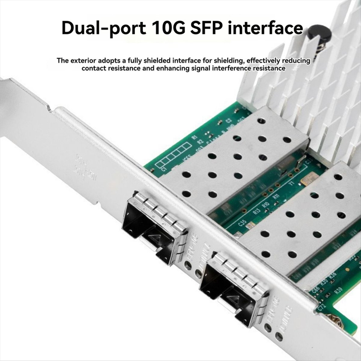 10Gb Sfp+ Pcie Network Card Dual Port - การ์ดเครือข่าย Stable- X520-DA1 10Gb SFP+ แบบสองพอร์ต