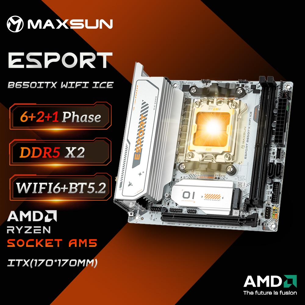 MAXSUN B650M เมนบอร์ด ITX AMD  - B650 Itx Motherboard Wifi บทวิจารณ์และราคา