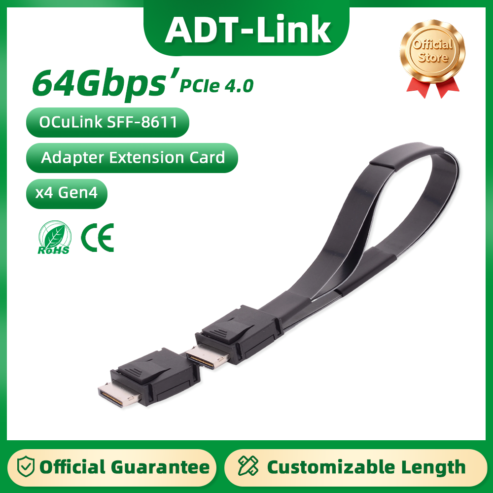 สายต่อขยาย ADT-Link PCI-E 4.0  - External Gpu Dock Pcie 4.0 Oculink บทวิจารณ์และราคา