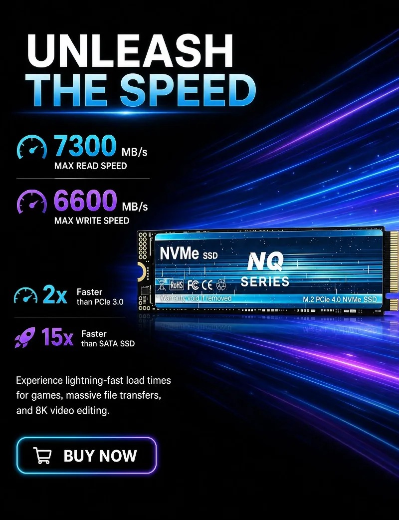 NQ 2TB 4TB SSD M.2 NVMe ไดรฟ์โ - M.2 Nvme 4Tb Pcie 4.0 Ssd บทวิจารณ์และราคา