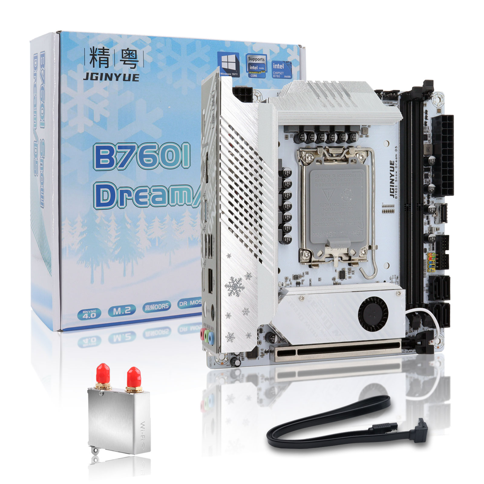 JGINYUE B760 เมนบอร์ด Mini ITX - Lga 1700 Ddr5 Itx Motherboard บทวิจารณ์และราคา