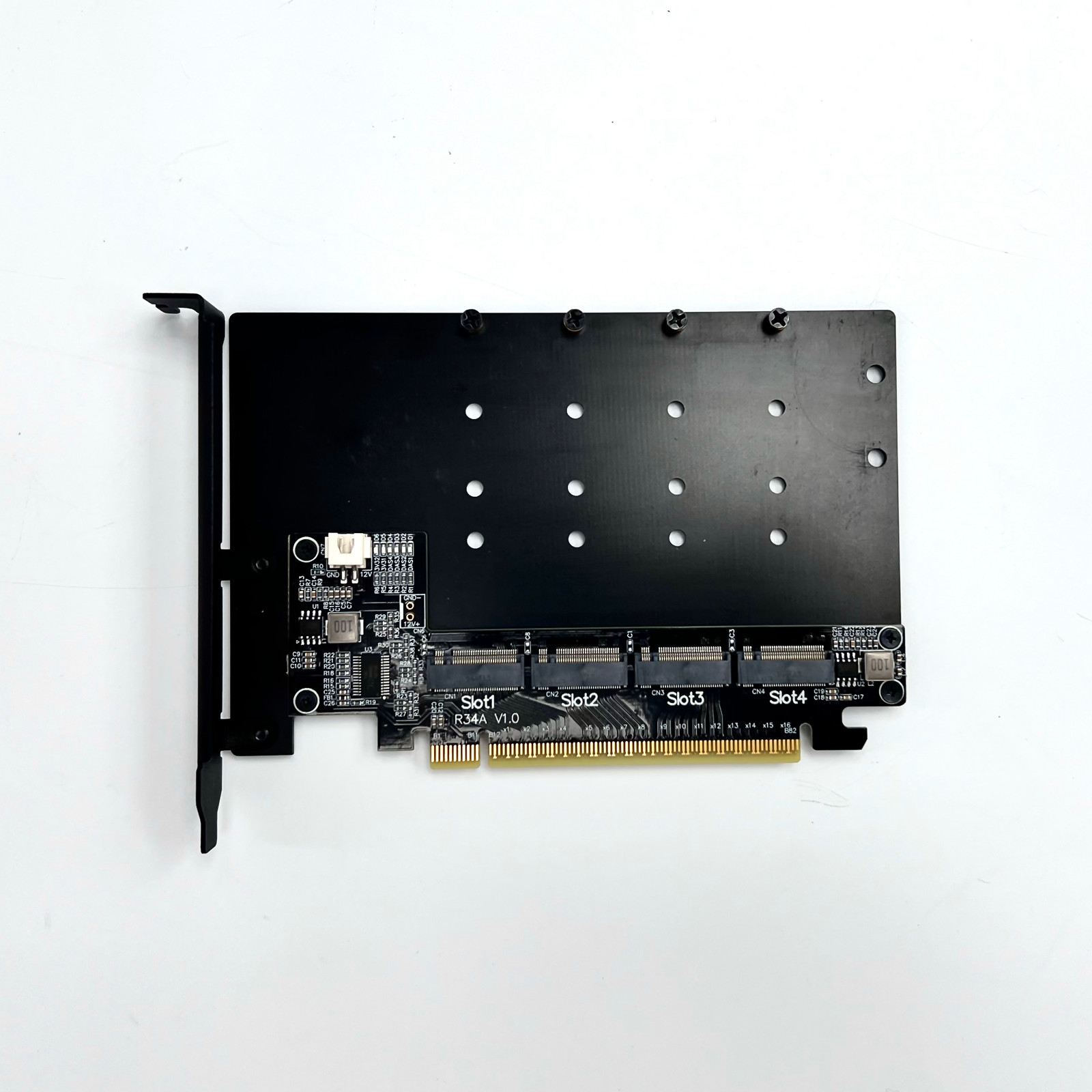 อะแดปเตอร์ PCIe 5.0 x16 เป็น Q - Quad M.2 Nvme Pcie Bifurcation Card บทวิจารณ์และราคา