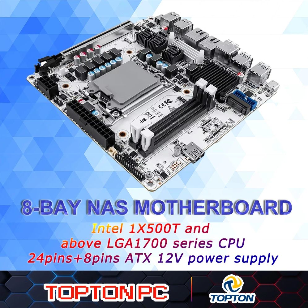 เมนบอร์ด 8-Bay NAS Mini ITX (L - Lga 1700 Ddr5 Itx Motherboard บทวิจารณ์และราคา